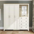 Modern Grey Storage, Particleboard & MDF - LANCASTER COMBINE UNIT GREY