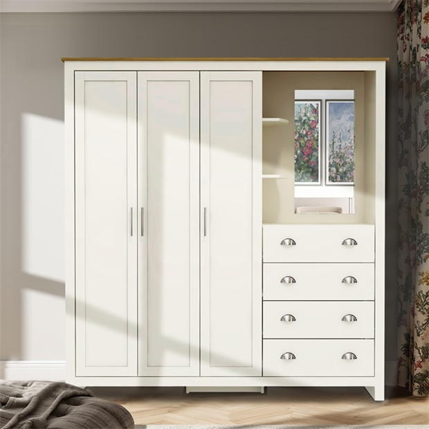 Modern Storage Cabinet, Particleboard & MDF - LANCASTER COMBINE UNIT BEIGE