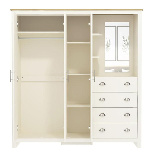 Modern Storage Cabinet, Particleboard & MDF - LANCASTER COMBINE UNIT BEIGE