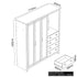 Modern Grey Storage, Particleboard & MDF - LANCASTER COMBINE UNIT GREY