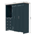 Modern Blue Storage, Particleboard & MDF - LANCASTER COMBINE UNIT BLUE