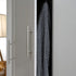 Modern Grey Storage, Melamine Finish - LANCASTER DOUBLE WARDROBE