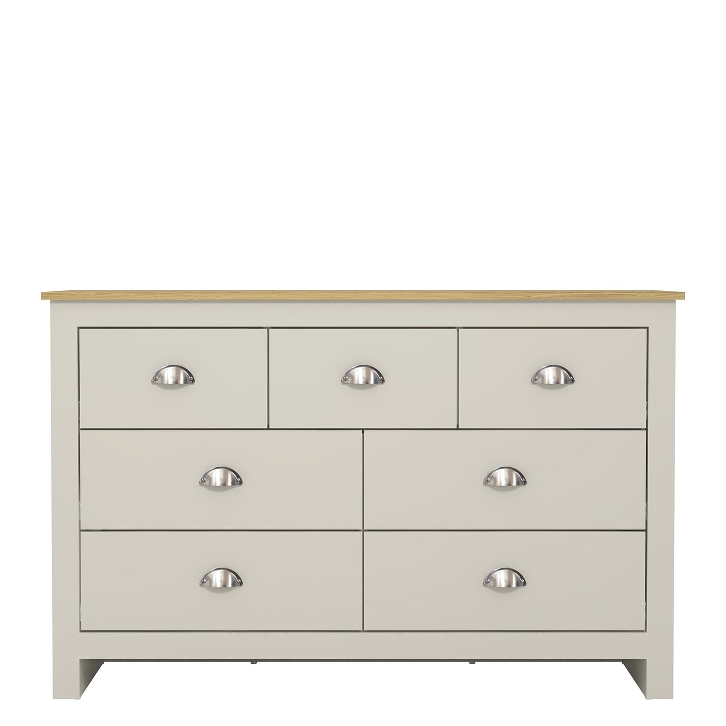 Modern Grey Storage, Particle Board Chest - LANCASTER MULTI CHEST GREY