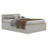 Modern Grey Ottoman, Particle Board Frame - LANCASTER Double Bed