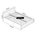 Modern Grey Ottoman, Particle Board Frame - LANCASTER Double Bed