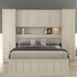 Modern Storage Cabinet, Particleboard & MDF - LANCASTER OVERBED STORAGE GREY