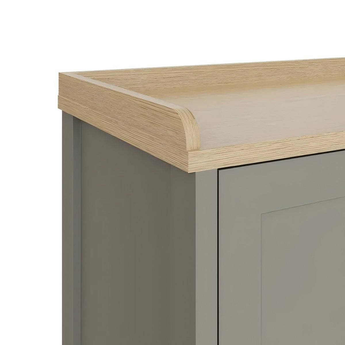 Modern Grey Melamine Shoe Bench - LANCASTER