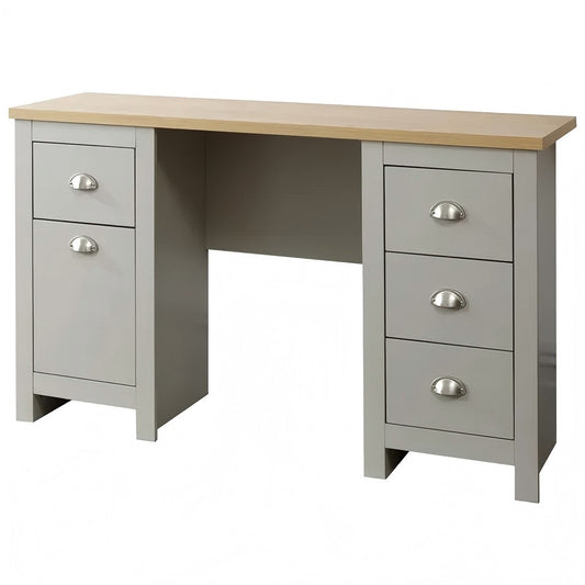 Modern Grey Melamine Study Table - LANCASTER STUDY DESK