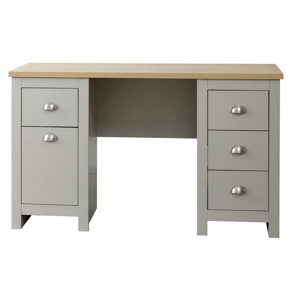 Modern Grey Melamine Study Table - LANCASTER STUDY DESK