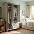 Modern Grey Storage, Melamine Finish - LANCASTER TRIPLE WARDROBE