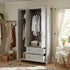 Modern Grey Storage, Melamine Finish - LANCASTER TRIPLE WARDROBE
