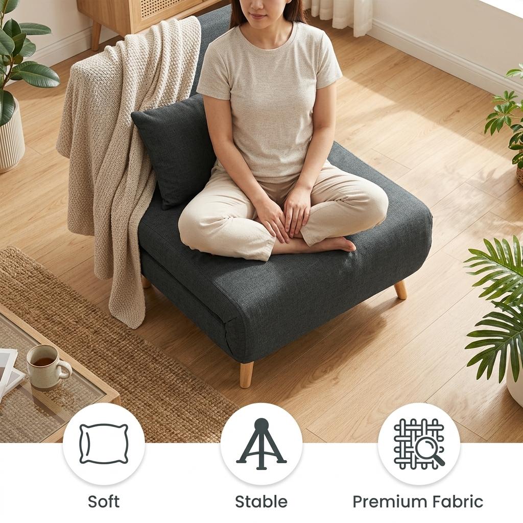 Modern Green Velvet Sofa Bed – LENA CB GREEN