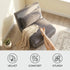 Modern Velvet Sofa, Grey Iron Legs - LENA CB GREY