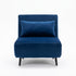 Modern Velvet Sofa Bed, Navy Blue Iron Legs - LENA CB NAVY
