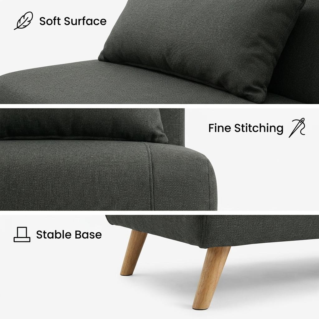 Modern Velvet Green, Rubberwood Legs - LENA SOFAB GREEN