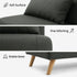 Modern Velvet Green, Rubberwood Legs - LENA SOFAB GREEN