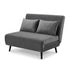 Modern Velvet Sofa, Navy Blue Iron Legs - LENA SOFAB