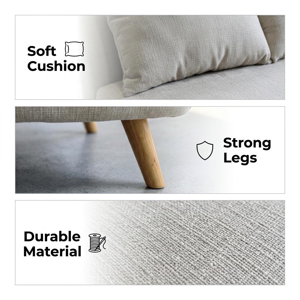 Modern Natural Fabric Sofa - LENA SOFAB
