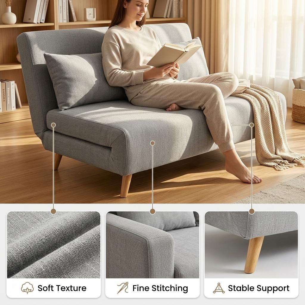 Modern Natural Fabric Sofa - LENA SOFAB