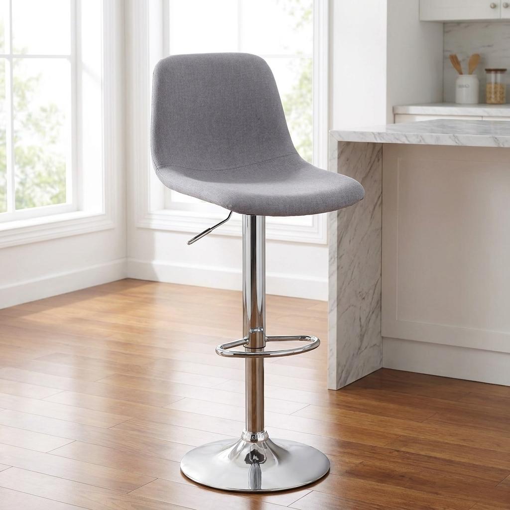 Modern Adjustable Grey Barstool - LITTLESPOON