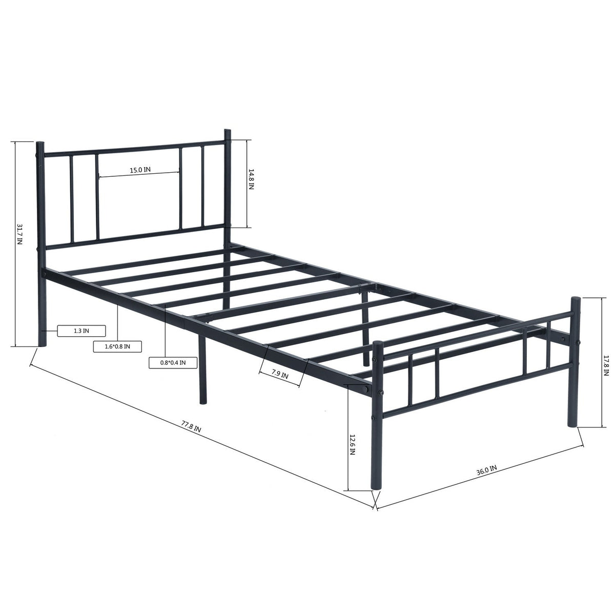 Locarno Black Bedframe