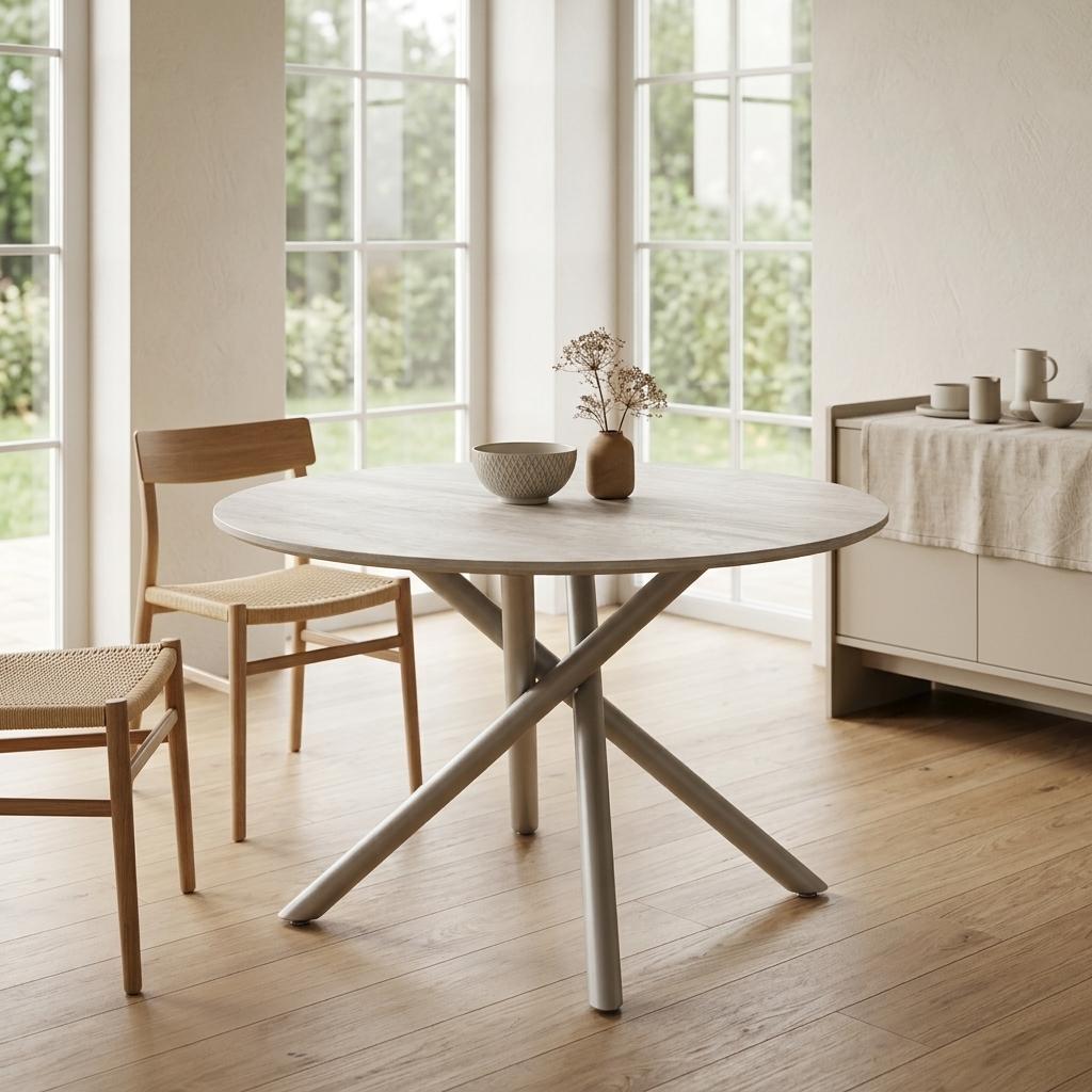 Modern Beige Table, Sintered Stone Top – LUMA BEIGE
