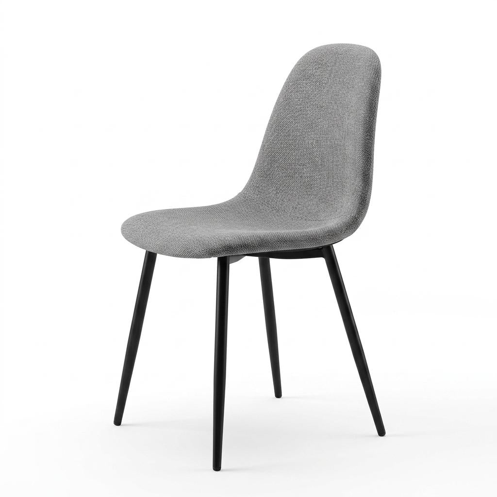 Modern Grey PU Dining Chair - LUNIN FB 2