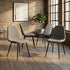 Modern Grey Dining Chair, Fabric Upholstery - LUNIN FB 4