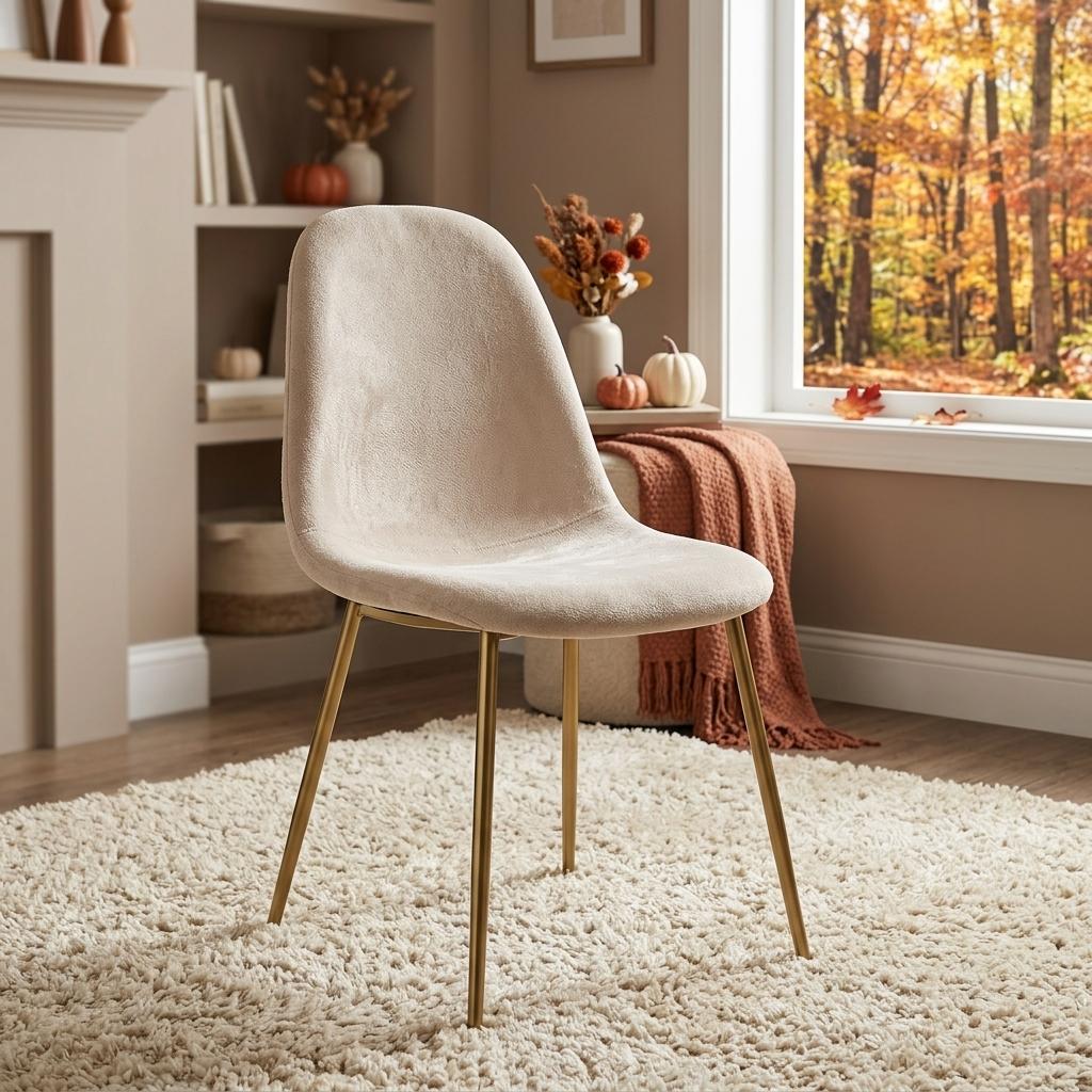 Modern Grey Upholstered Dining Chair – LUNIN GREY