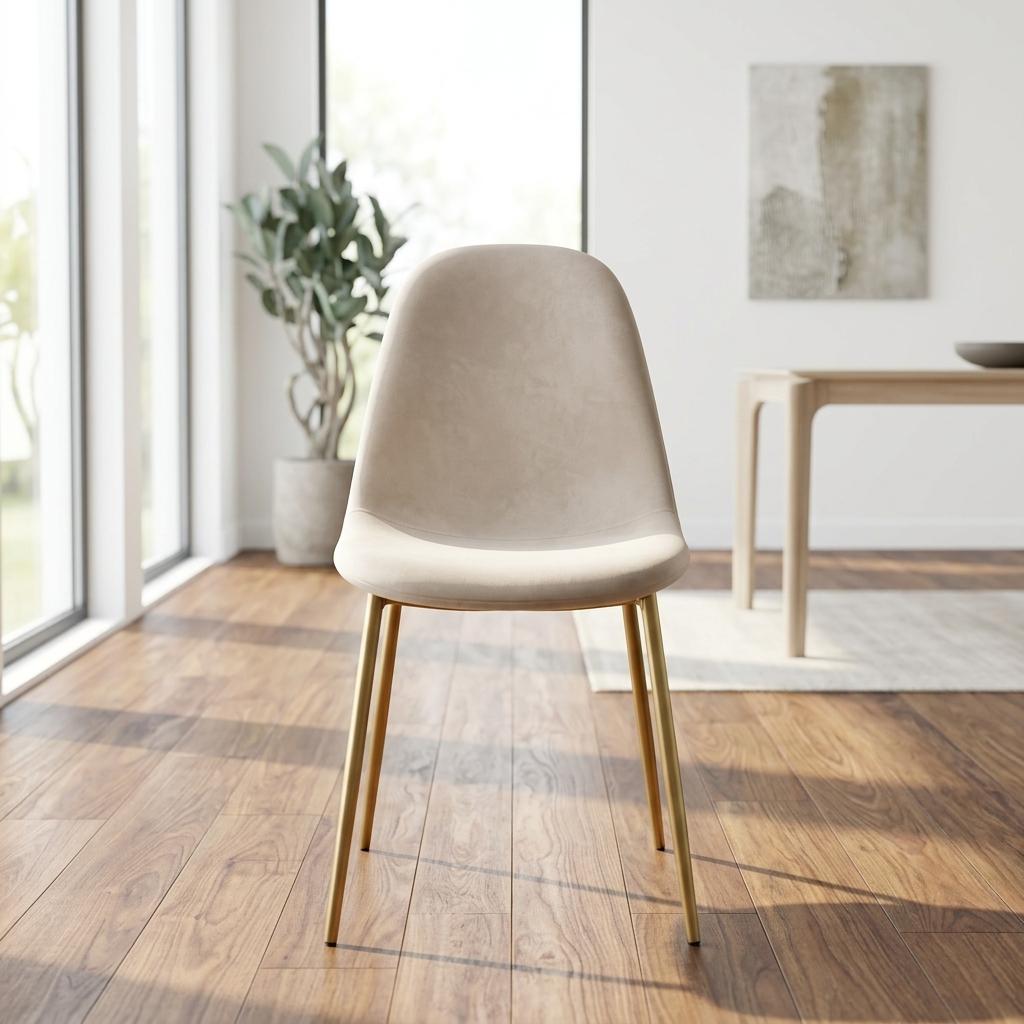Modern Grey Upholstered Dining Chair – LUNIN GREY