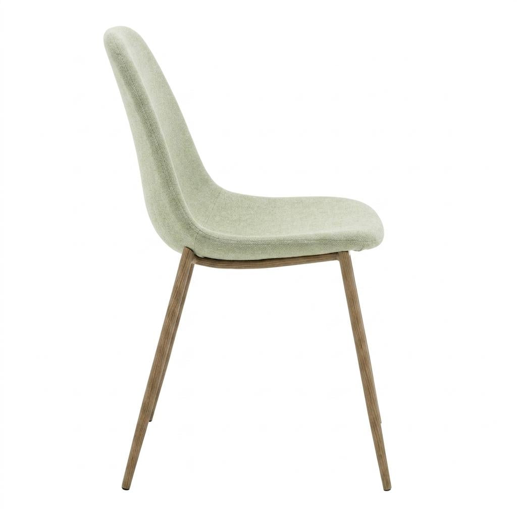Modern Fabric Dining Chair, Steel Legs – LUNIN BEIDGE