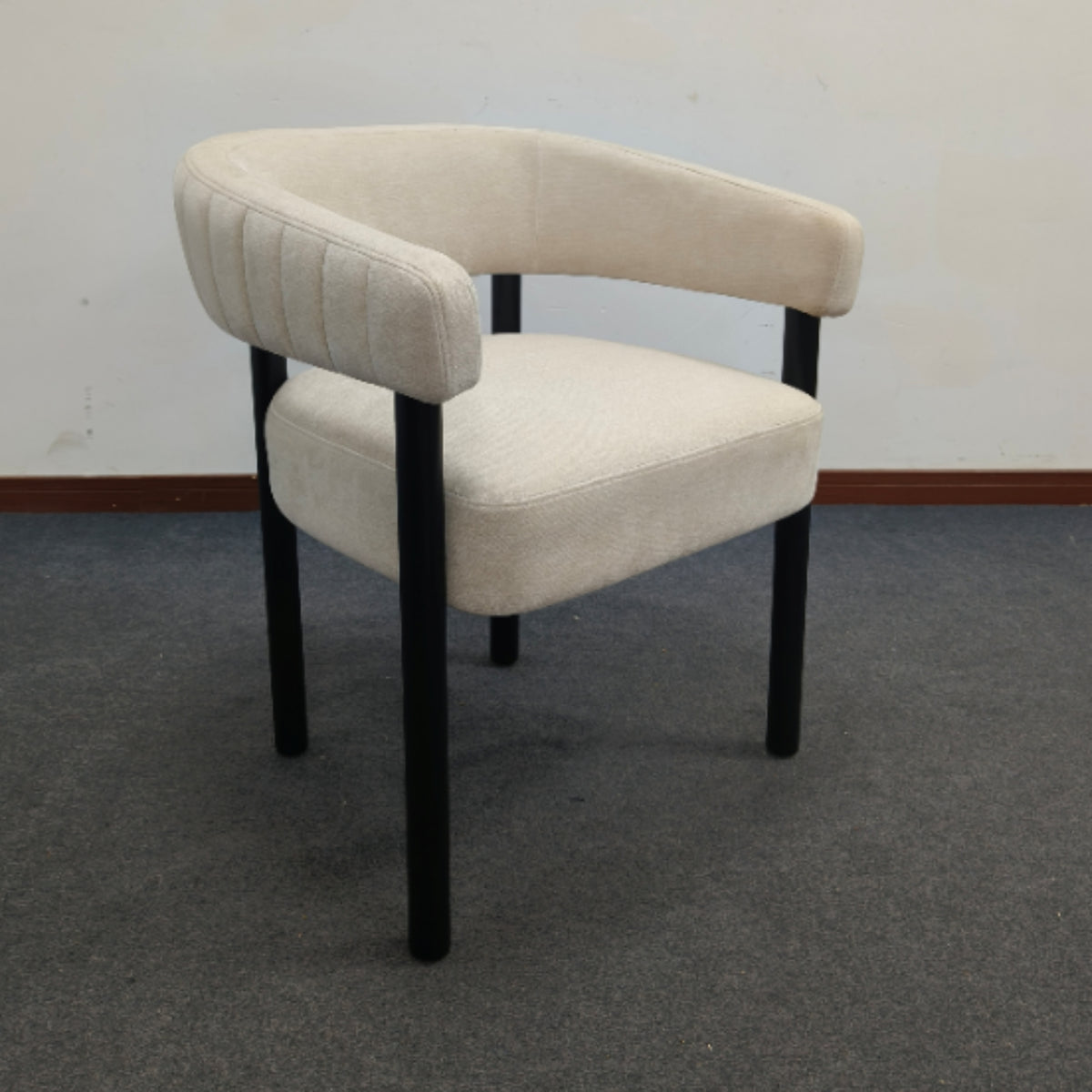 Modern Upholstered Dining Set, Wood Frame - Lindsay Upholstered Pair of Dining Chairs