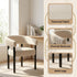 Modern Upholstered Dining Set, Wood Frame - Lindsay Upholstered Pair of Dining Chairs