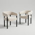 Modern Upholstered Dining Set, Wood Frame - Lindsay Upholstered Pair of Dining Chairs