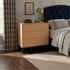 Modern Beech Black Storage, MDF Iron Frame - MABEL CHEST OF 3 DRAWERS
