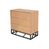 Modern Beech Black Storage, MDF Iron Frame - MABEL CHEST OF 3 DRAWERS