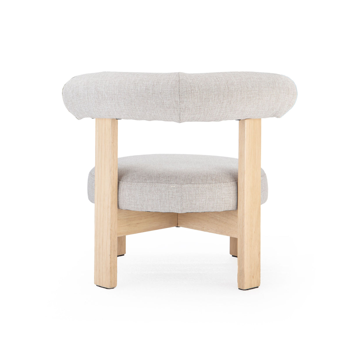 Modern Accent, Fabric Upholstered Wooden Chair - MAKKA