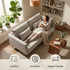 Modern Velvet Upholstered, Black Leg Sofa - MAKULA 3 SEATER GREY
