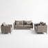 Modern Dark Grey Fabric Sofa Set – MAKULA SET DARK GREY