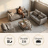 Modern Dark Grey Fabric Sofa Set – MAKULA SET DARK GREY