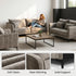 Modern Dark Grey Fabric Sofa Set – MAKULA SET DARK GREY