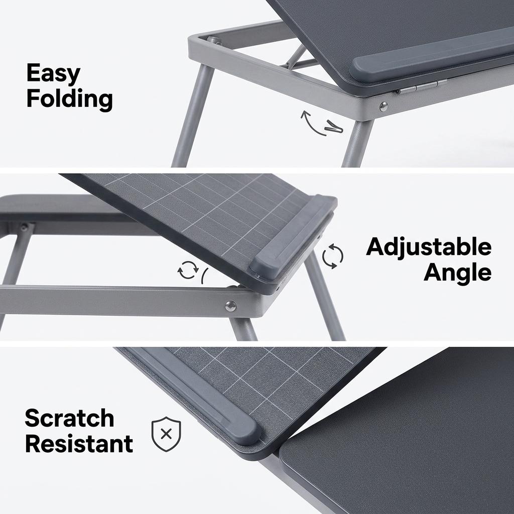 Modern Checker Design, MDF Space-Saving Desk - MAMIE DGREY CHECKER