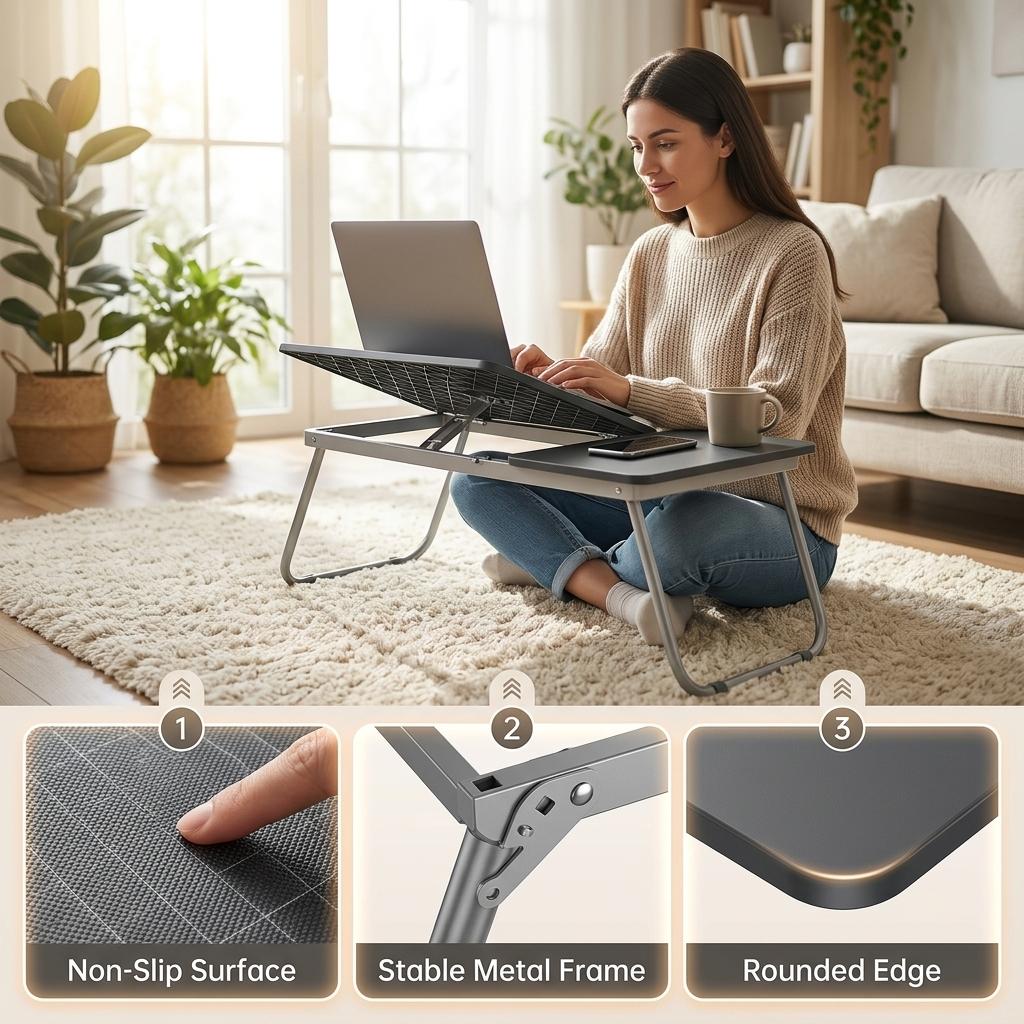 Modern Checker Design, MDF Space-Saving Desk - MAMIE DGREY CHECKER