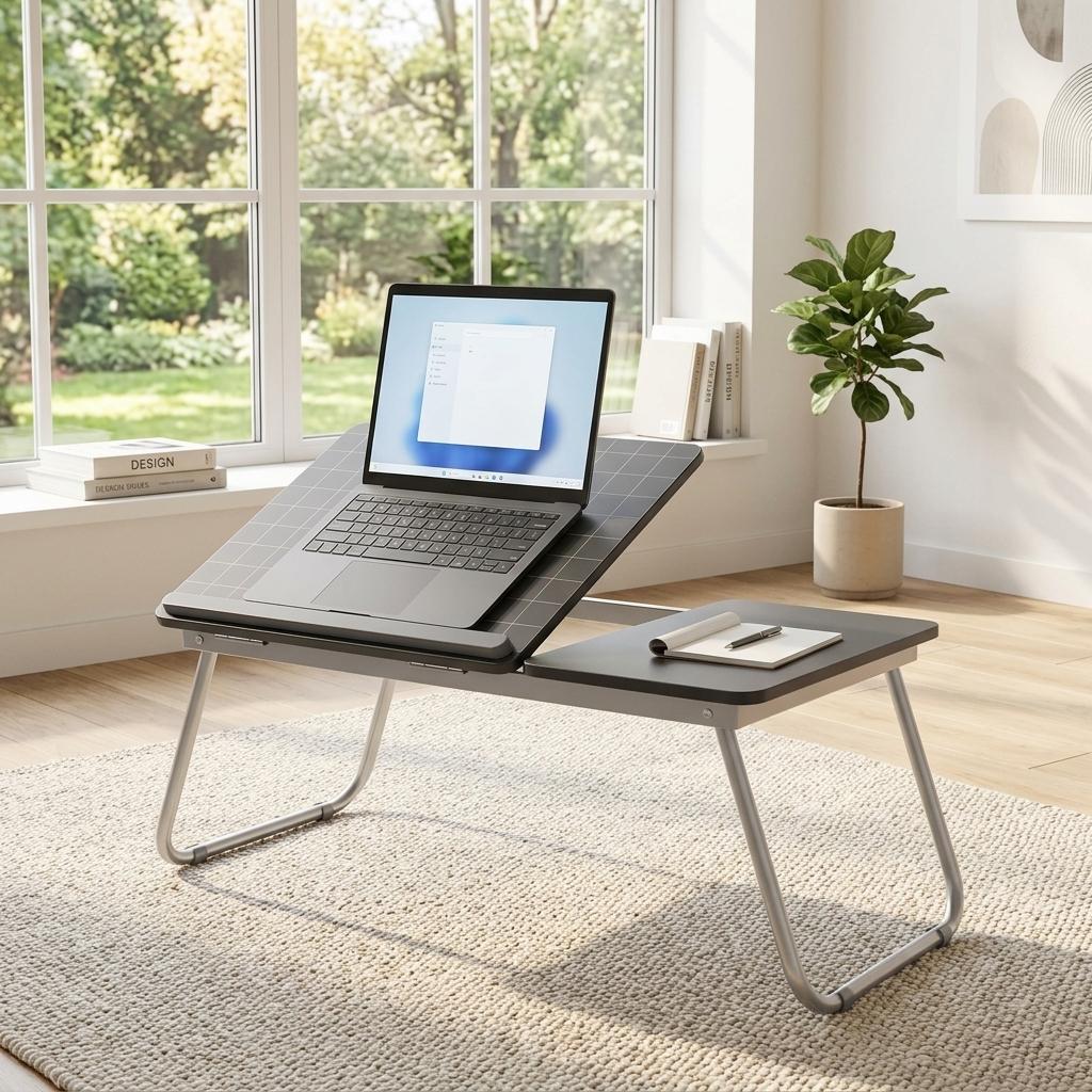 Modern Checker Design, MDF Space-Saving Desk - MAMIE DGREY CHECKER