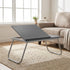 Modern Space-Saving Desk, Grey MDF & Metal - MAMIE GREY YKC