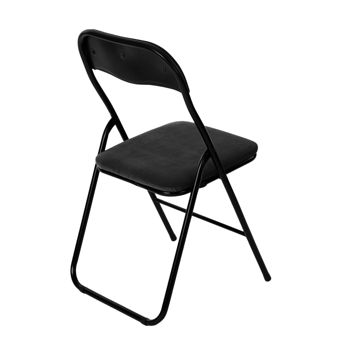 Modern Folding Chair, Soft Cushion, Space-Saving - MANGO BK BLACK