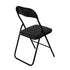 Modern Folding Chair, Soft Cushion, Space-Saving - MANGO BK BLACK