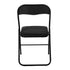 Modern Folding Chair, Soft Cushion, Space-Saving - MANGO BK BLACK
