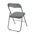 Modern Velvet Gray Folding Chair – MANGO BK GRAY