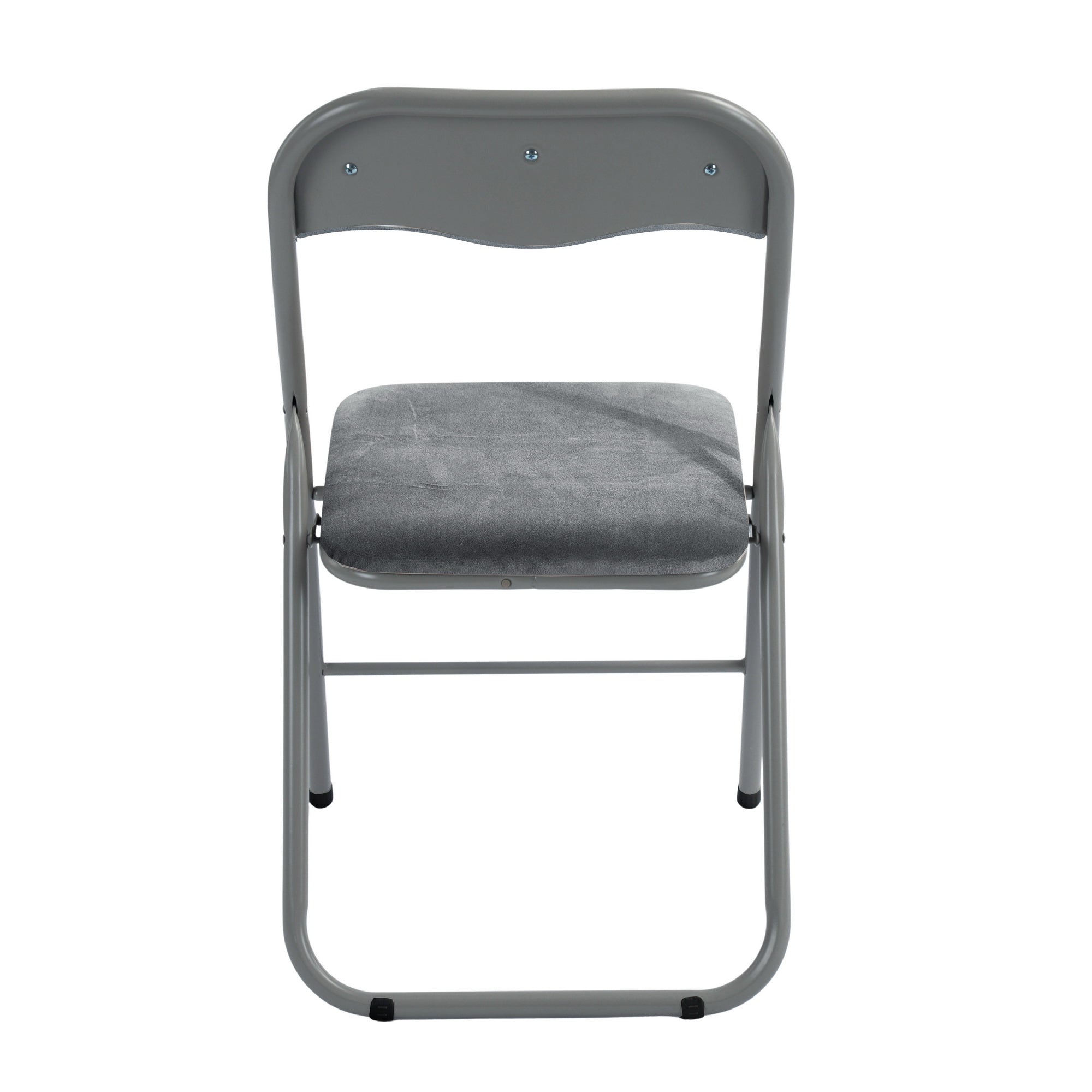 Modern Velvet Gray Folding Chair – MANGO BK GRAY